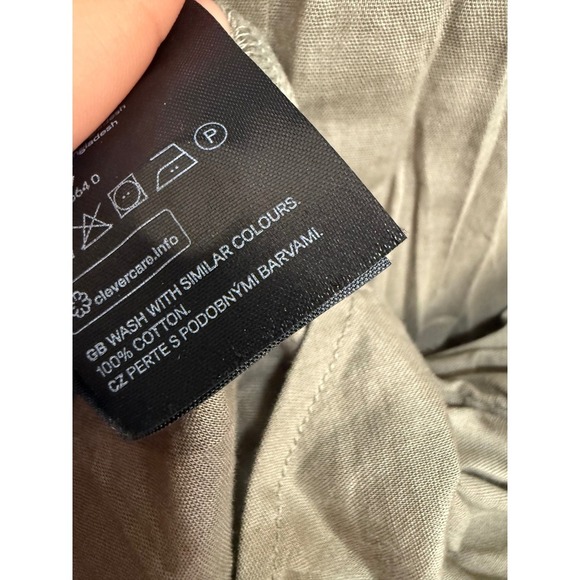 H&M Divided Olive Green Button Up Long Sleeve Women's US 6 EUR 38 NWT - Picture 5 of 5